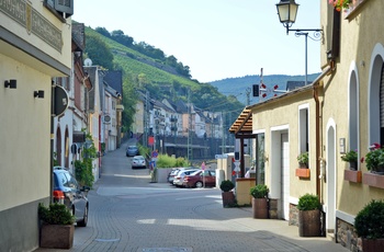 Assmannshausen der ligger ved Rhinen, Tyskland