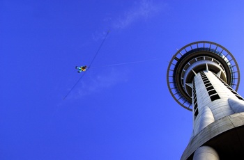 Sky Jump fra Sky Tower i Auckland - New Zealand