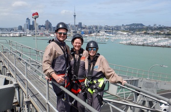 Bridgewalking på Auckland Harbour Bridge, Nordøen i New Zealand