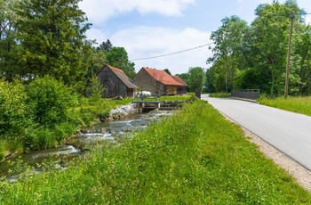 Singold kanalen er en del af vandforvaltningssystem i Augsburg - Sydtyskland