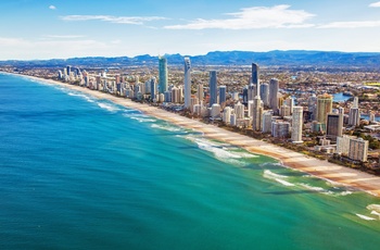 Luftfoto af Gold Coast - Queensland i Australien