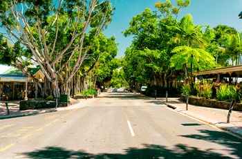 En stille dag i Kuranda by - Queensland i Australien