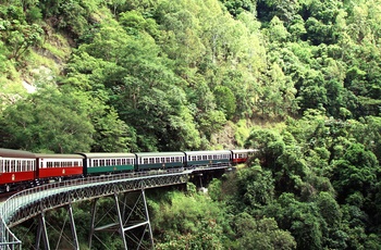 Toget fra Kuranda til og fra Cairns i Queensland - Australien