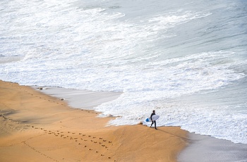 Bells beach ved Torquay, Victoria i Australien