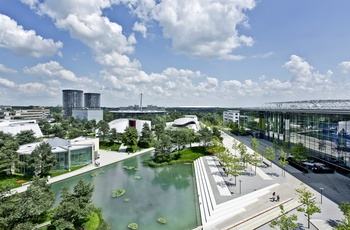 Autostadt Übersicht i Wolfsburg - Credit Nils Hendrik Müller