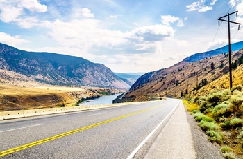 Grand Canadian Highway 1 og Thompson River - British Columbia