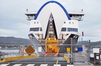 Færgen fra Port Hardy ankommer til Prince Rupert - British Columbia