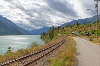 Togbanen ved Shalalth mellem Lillooet og Seton Portage - British Columbia