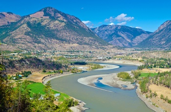 Fraser River og Lillooet i baggrunden - British Columbia