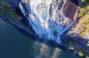 Vandfaldet Brudesløret i Geirangerfjorden Foto VisitFjordkysten