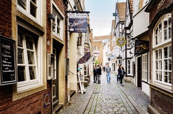 Schnoorviertel - et gammelt kvarter i Bremen - Nordtyskland