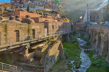 Badehus i  Abanotubani distriktet i hovedstaden Tbilisi - Georgien