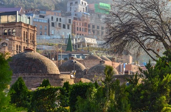 Badehus i Abanotubani distriktet i hovedstaden Tbilisi - Georgien