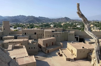 Udsigt fra Bahla Fort i Oman