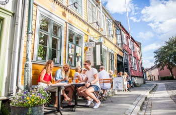 Bakklandet i Trondheim, Norge - Foto Martin Håndlykken VisitNorway