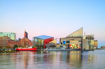 LV116 Chesapeake fyrskib i Baltimores Inner Harbor - Maryland i USA