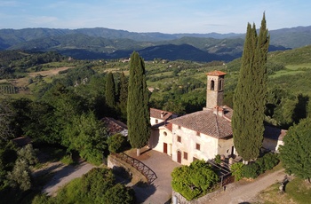 Barbiana-kirken nær kunstnerbyen Vicchio i Toscana - Italien