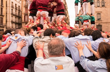 Menneskepyramider, Castells i Barcelona