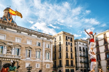 Menneskepyramider, Castells i Barcelona