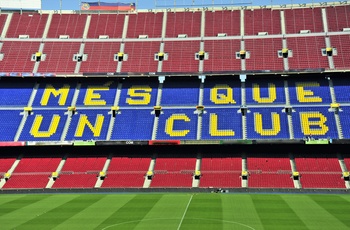 Camp Nou i Barcelona i Spanien