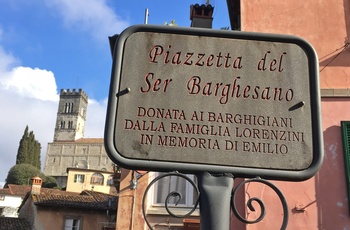 Skilt i Barga - Toscana