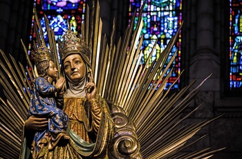 Interiør i Basilikaen Sainte Anne de Beaupré – Quebec-provinsen, Canada