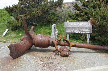 Port Orford, Oregon - vragrester fra et af de mange skibsforlis langs kysten