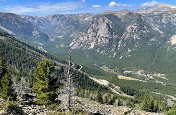 Dramatiske scenerier langs Beartooth Highway i Montana og Wyoming