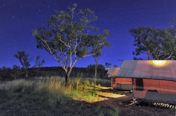 Wilderness Lodge om natten ved Bell Gorge, Western Australia