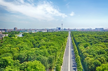 Udsigt til Boulevarden Unter den Linden i Berlin, Tyskland