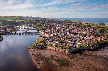 Berwick-upon-Tweed på grænsen mellem England og Skotland