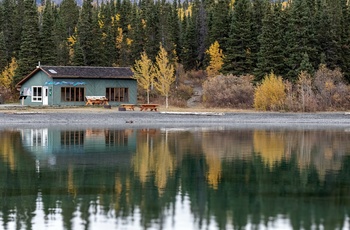 Besøgscenter i Kluane National Park and Reserve  i Yukon-territoriet - Canada