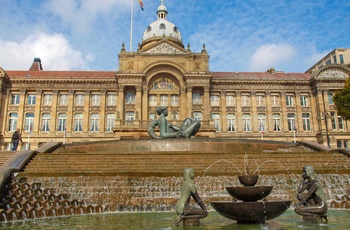 Rådhuset på Victoria Square i Birmingham, England