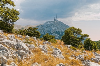 Bjerget Lovćen i Lovćen National Park i Montenegro