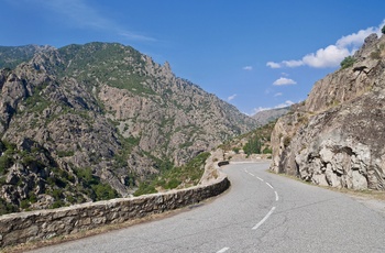 Bjergvejen Scala di Santa Regina på Korsika, Frankrig