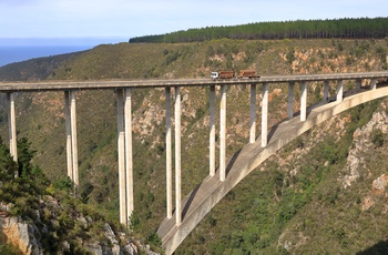Bloukrans-broen langs Garden Route i Sydafrika