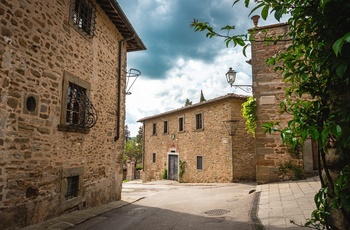 Byen Volpaia i Chianti-regionen - Toscana i Italien