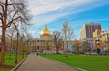Massachusetts State House langs The Freedom Trail i Boston, USA