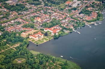 Luftfoto af Rheinsberg slottet, Brandenburg, Tyskland