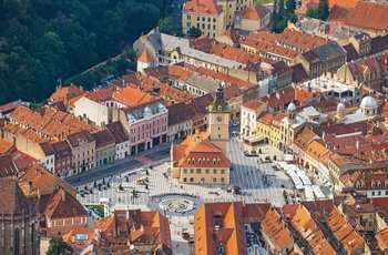 Council Square eller Rådhuspladsen i Brasov, Transsylvanien - Rumænien