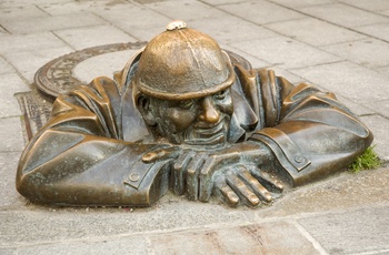 Bronzestatuen Cumil i Bratislava, Slovakiet
