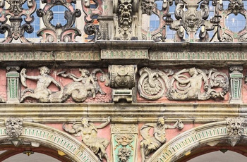 Detaljer på Bremens gamle rådhus - Nordtyskland