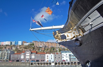 Sejlskibet SS Great Britain i Bristol havn, England