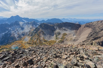 Udsigt fra Mt. Frost i Manning Provincial Park i British Columbia, Canada