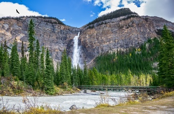 Vandfald i Yoho National Park, British Columbia i Canada