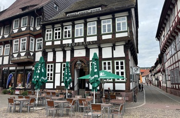 Brodhaus i Einbeck - her kan du få den lokale Einbecker-øl og spise klassiske tyske retter