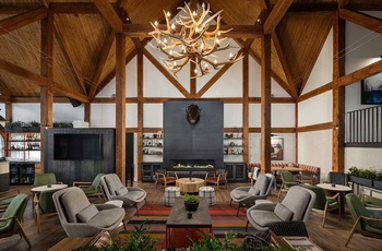 Buffalo Mountain Lodge, Banff i Alberta i det vestlige Canada - Lounge