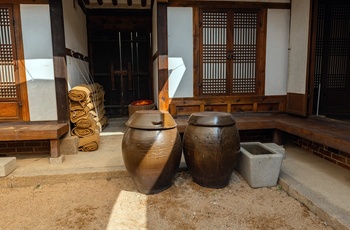 Detaljer i Bukchon Hanok Village i Seoul - Sydkorea