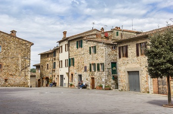 Byen Castellina in Chianti i Toscana - Italien
