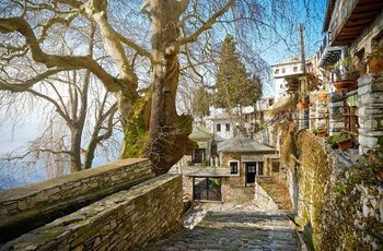 Byen Makrinitsa på Pelion-halvøen - Grækenland